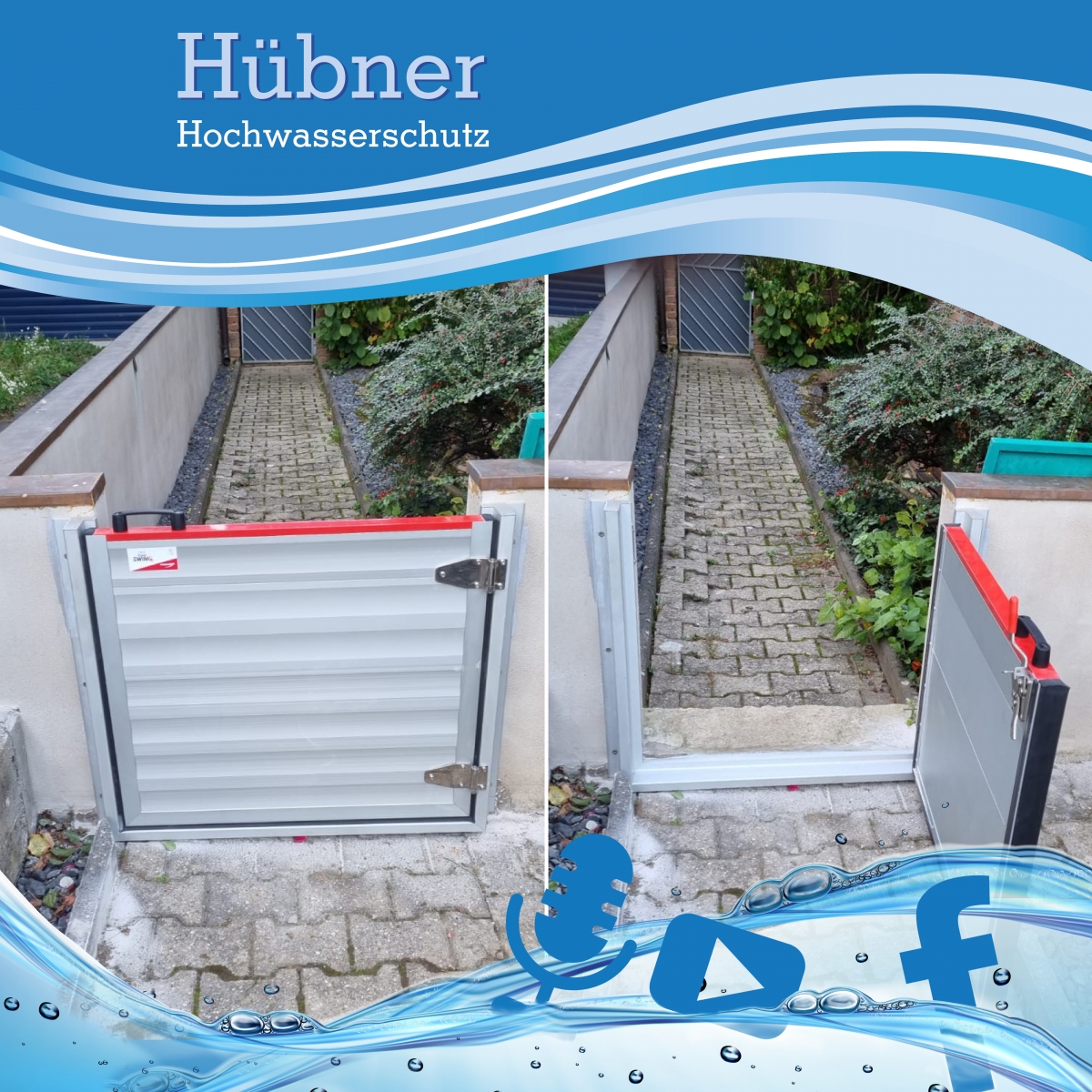 Garagentor dichtung hochwasserschutz barriere